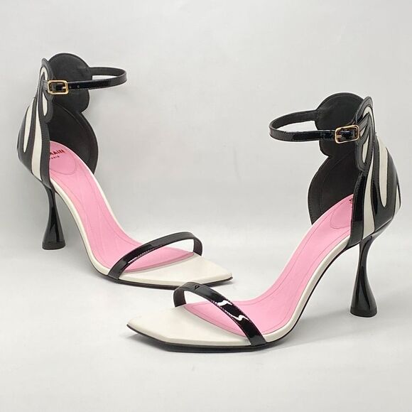 Balmain Eden 95MM Colorblocked Patent Leather Sandals size 37 - Picture 10 of 14